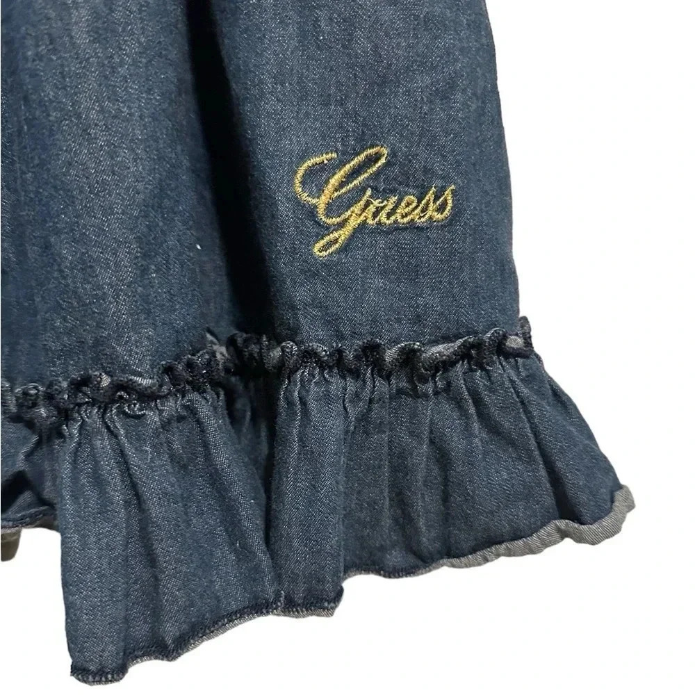 Guess Kids Girl’s Embroidered Denim Dress - Picture 5 of 5